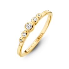 Billede af Spirit Icons Temptation ring forgyldt sølv cz str. 52