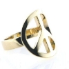 Billede af Ring med peace tegn, 14 kt.