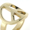 Billede af Ring med peace tegn, 14 kt.