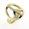 Billede af Ring med peace tegn, 14 kt.