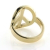 Billede af Ring med peace tegn, 14 kt.