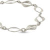 Billede af Armlænke "Dimensions" 14 karat hvidguld (18,5-19 cm)