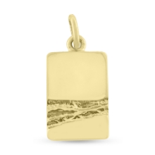 Billede af Vedhæng massivt, 14*20 mm. tk. 2,0 mm. 8 kt. facon 6,7 gr. (prisen er excl. guld)