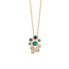Billede af Mads Z "Luxury Rainbow" blue vedhæng 14 kt. m. ægte sten ekskl. kæde