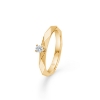 Billede af Mads Z "Romeo & Juliet" ring 14 kt. guld 0,10 ct. w/si brillant (str. 50-60)
