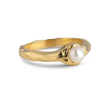 Billede af ENAMEL Copenhagen Darla ring forgyldt sølv m. fvp (str. 52)