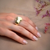 Billede af Ring "Podium" i guld