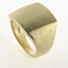 Billede af Herrering massiv lukket bund, plade 17,5*15,5 mm.
