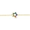 Billede af By Pind "Rainbow Star" armbånd i forgyldt sølv med farvede zirkoniasten