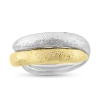 Billede af Ring dobbelt ½ gult 8 kt.+ ½ 925s sølv