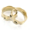 Billede af Ringe 2 farver, br. 8 mm.  14 kt.