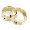 Billede af Ringe 2 farver, br. 8 mm.  14 kt.