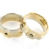 Billede af Ringe 2 farver, br. 8 mm.  14 kt.