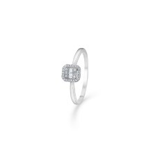 Billede af Mads Z "Elizabeth" ring 14 kt. hvidguld 0,09 ct. W.SI brillanter str. 50