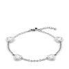 Billede af Bering Arctic Symphony armbånd poleret stål m. sten 18cm