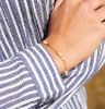 Billede af WiOGA  Alexandra armbånd forgyldt sølv med halvædelsten + fvp (15,5-18cm)