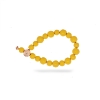 Billede af &Imagine armbånd Mellow Yellow m. 8-10mm emaljebeads rosaforgyldt lås