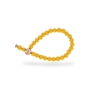 Billede af &Imagine armbånd Mellow Yellow m. 6mm emaljebeads rosaforgyldt lås