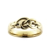 Billede af Ring med knob "pælestik" 925s (str. 60-69) forgyldt (forgyldning vil blive slidt af ved brug !)