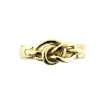 Billede af Ring med knob "pælestik" 925s (str. 60-69) forgyldt (forgyldning vil blive slidt af ved brug !)