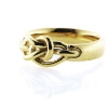 Billede af Ring med knob "pælestik" 925s (str. 60-69) forgyldt (forgyldning vil blive slidt af ved brug !)