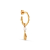 Billede af Jane Kønig Drippy Hoop with Pearl Drop forgyldt sølv  (1stk)