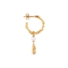 Billede af Jane Kønig Drippy Hoop with Pearl Drop forgyldt sølv  (1stk)
