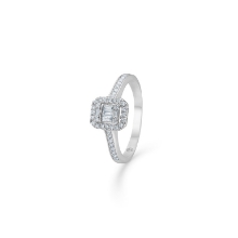 Billede af Mads Z "Elizabeth" ring 14 kt. hvidguld 0,33 ct. W.SI brillanter str. 60