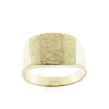 Billede af Ring massiv lukket bund, rek. plade 14*11,3 mm. 925s. forgyldt (forgyldning vil blive slidt af ved brug !)