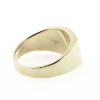 Billede af Ring massiv lukket bund, rek. plade 14*11,3 mm. 925s. forgyldt (forgyldning vil blive slidt af ved brug !)
