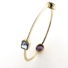 Billede af Armring med 3 stene 14 kt.