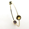 Billede af Armring med 3 stene 14 kt.