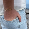 Billede af WiOGA Sabbie armbånd forgyldt sølv m. ferskvandsperler (15,5-19 cm)