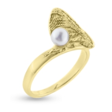 Billede af Ring "Pearly Wave" 14 kt. facon 4,0 gr (prisen er excl. guld)