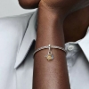 Billede af Pandora Kosmisk tredobbelt charm sølv + metalblanding m. cz