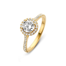 Billede af Spirit Icons Romance ring forgyldt sølv synt. zirkonia str. 52