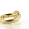 Billede af Ring med roset (rosetring) sort brill. + 13 brill. 14 kt.