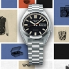 Billede af Seiko 5 Sports Automatic ur stål lænke sort skive 37mm 10bar