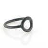 Billede af Ring Circles 11 mm. 925s oxyd (overflade sand)