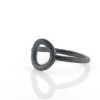Billede af Ring Circles 11 mm. 925s oxyd (overflade sand)