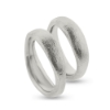 Billede af Vielses/forlovelses ringe bølget, massive  925s.