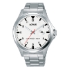Billede af Lorus herreur stål lænke hvid skive dato 42mm mineralglas 10bar