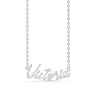 Billede af Studio Z "Name Tag - VICTORIA" halskæde sølv (40-45 cm)