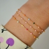 Billede af ENAMEL Copenhagen Lola Dreamy armbånd sølv forgyldt (15 + 4cm)