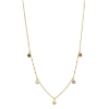 Billede af Spirit Icons Sky halskæde 14 kt. guld m. multifarvede sten 45cm