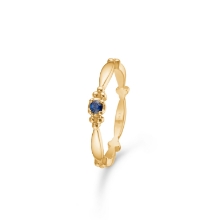 Billede af Mads Z "Poetry XO" ring 14 kt. guld m. safir (str. 58)