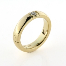 Billede af Gigt ring (kan åbnes) rubin 3,0 mm. 14 kt.