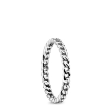 Billede af Bering ring Arctic Symphony inderring panser smal blank stål str. 65 (9)