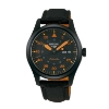 Billede af Seiko 5 Sports automatic herreur stål sort/orange natorem 10bar 39mm