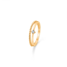 Billede af Mads Z "Lucia" ring 8 kt. guld m. cz (str. 52)